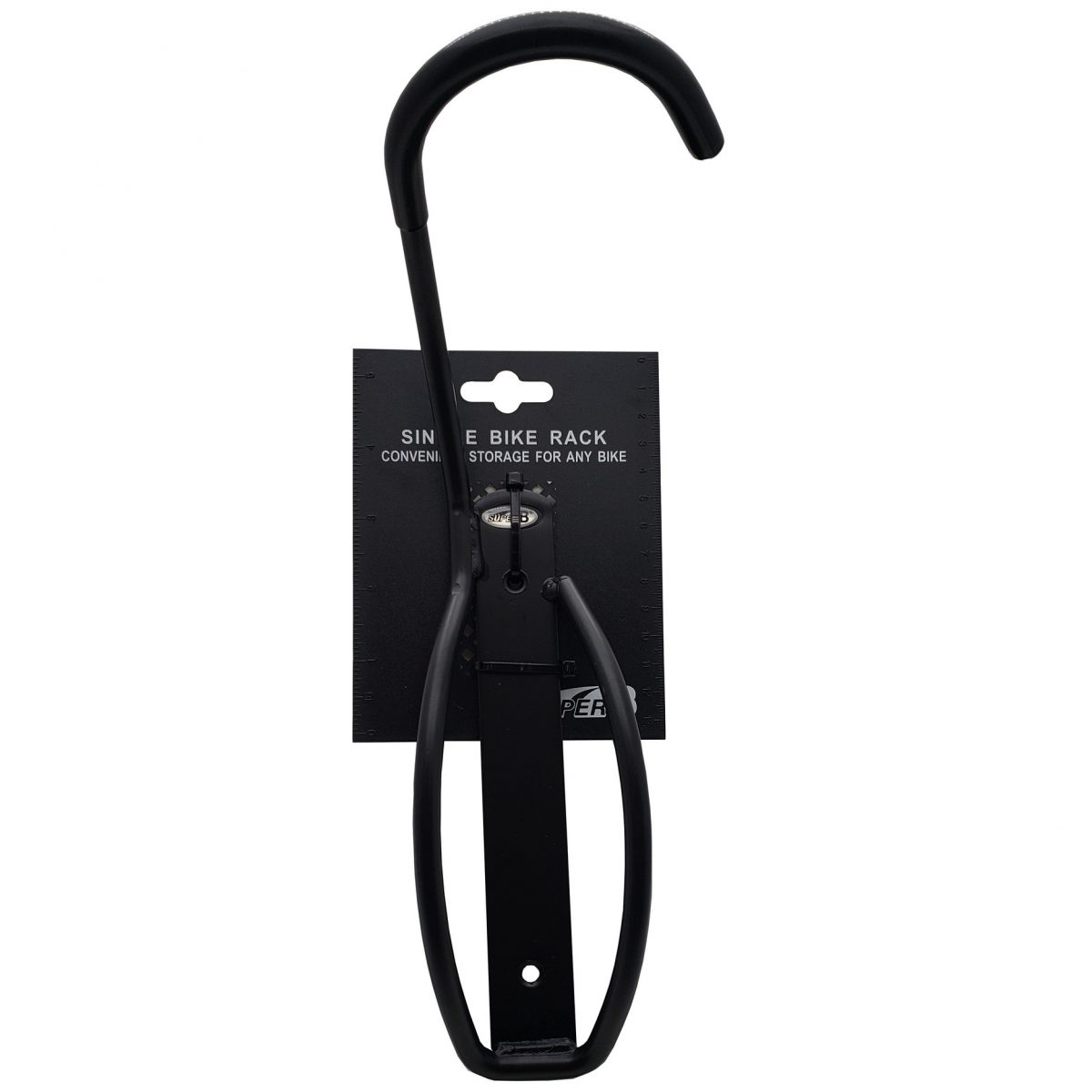 自転車 シングル バイクラック 壁掛け用 耐荷重20kg ブラック ディスプレイ