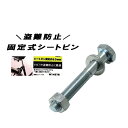 自転車 部品 シートピン ナット固定式 約60mm シルバー サドル 固定 高さ調整