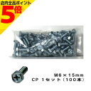 【マラソン期間中 P5倍】自転車 角ボルト M6 x 15mm 100個入 M6 x 15mm シルバー 整備 修理