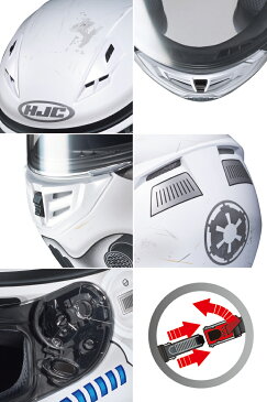 ☆【HJC】HJH149　CS-15 ストームトルーパー　STARWARS　 STORMTROOPER　スターウォーズ　フルフェイス　ヘルメット　RSタイチ　　【バイク用品】