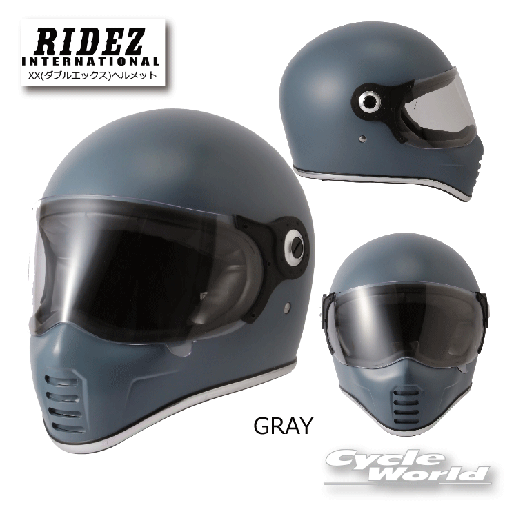 あす楽対応RIDEZ「RIDEZXX」《グレー》ヘルメットライズフルフェイスライズインターナショナル