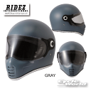 ☆●【RIDEZ】「RIDEZ XX」 《グレー》ヘルメット 　ライズ　フルフェイス　ライズインターナショナル【バイク用品】