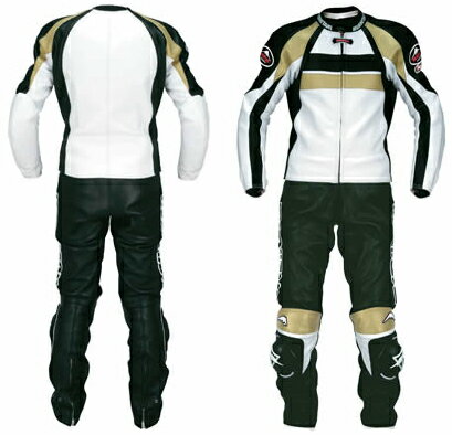 ☆【KUSHITANI】クシタニ GRAND DAYTONA SUIT グランドデイトナスーツ　ブラック/ホワイト 【バイク用品】