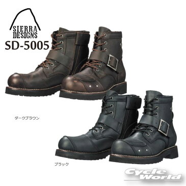 ☆【SIERRADESIGNS】7ホールバイカーズブーツ《SD5005》 レザーブーツ　ツーリング アメリカン 革 靴　編み上げ　編上　ひも　おしゃれ かっこいい ビクトリーキス VictoryKiss　シエラデザイン【バイク用品】