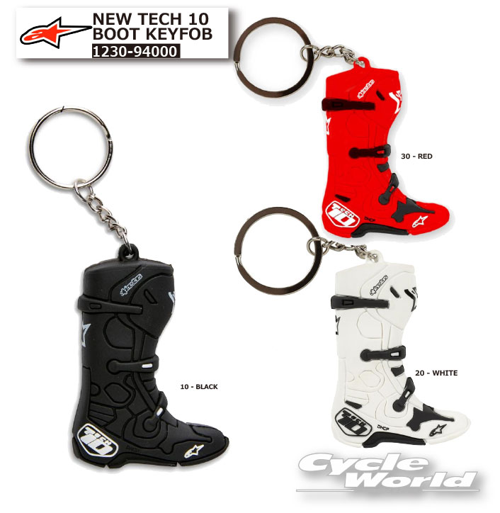 ☆●正規品【ALPINESTARS】NEW TECH 10 BOOT KEYFOB《1230-94000》キーホルダー テック10 キーリング ア..