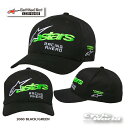 ☆【あす楽対応】【ALPINESTARS】Entitled Hat《1235-81405 BLACK/GREEN(1060)》 キャップ CAP 帽子 野球帽 アルパインスターズ イタリア 取り寄せ【バイク用品】