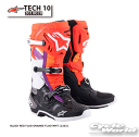 ☆正規品【ALPINESTARS】TECH 10　ブーツ　《2010020》BLACK RED FLUO ORANGE FLUO WHT (1332)　イタリア取り寄せ テック10　TECH10アルパインスターズ　 モトクロス オフロードブーツ　オフロード　MX【バイク用品】