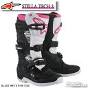 ☆正規品【ALPINESTARS】STELLA TECH 3 《BLACK WHITE PINK (130)》テック3 女性用 ウィメンズ レディース 靴 ブーツ イタリア取り寄せ イタリア 直輸入オフロードブーツ モトクロス トライアル アルパインスターズ 2013218【バイク用品】