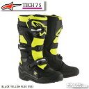 ☆正規品【ALPINESTARS】TECH 7 S 《BLACK YELLOW FLUO (155)》テック7 子供用 キッズ ジュニア 靴 ブーツ イタリア取り寄せ イタリア 直輸入オフロードブーツ モトクロス トライアル アルパインスターズ 2015017【バイク用品】