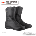 ☆正規品【ALPINESTARS】WEB GORETEX 《BLACK (10)》 ライディングブーツ イタリア取り寄せ ゴアテックス防水 透湿 シンプル ツー...