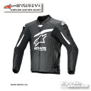 ☆正規品【ALPINESTARS】GP PLUS V4 LEATHER JACKET《3100624 BLACK WHITE (12)》レザージャケット レー...
