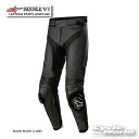 ☆正規品【ALPINESTARS】MISSILE V3 LEATHER PANTS AIRFLOW《3121522　BLACK BLACK (1100) 》レザーパンツ　レーシングパンツ　革パンツ　アルパインスターズ イタリア 取り寄せ【バイク用品】