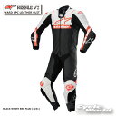 ☆正規品【ALPINESTARS】GMISSILE V2 WARD 1PC LEATHER SUIT《3151824　BLACK WHITE RED FLUO (1231)》　レザースーツ　レーシングスーツ　アルパインスターズ イタリア 取り寄せ【バイク用品】