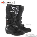 ☆正規品【ALPINESTARS】TECH 7　(カラー10)　BLACK 　イタリア取り寄せ 　テック7　　アルパインスターズ　 モトクロス オフロードブーツ　オフロード　MX【バイク用品】