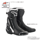 ☆正規品【ALPINESTARS】SMX PLUS V2 BOOTS《BLACK WHITE (12) 》イタリア取り寄せSMXプラスブーツ レーシングブーツ SMX-PLUS アルパインスターズ 【バイク用品】