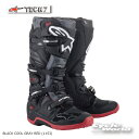 ☆正規品【ALPINESTARS】TECH 7　(カラー　1153)　BLACK COOL GRAY RED イタリア取り寄せ テック7　　アルパインスターズ　 モトクロス オフロードブーツ　オフロード　MX【バイク用品】