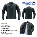 ☆【◇在庫限り 】【HYOD】HSL303D ULMO D3O ST-X Lite LEATHER JAC BLACK/WHITE STITCH LLサイズヒョウドウ レザージャケット バイクウェア 【バイク用品】