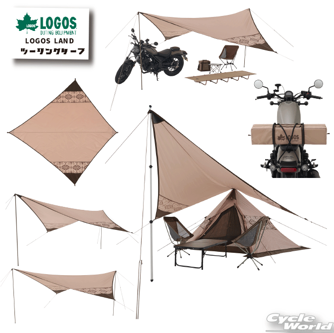 ☆□【あす楽対応】★在庫処分特価!!!【LOGOS】LOGOS LAND ツーリングタープ テント《71902010》 日除け..