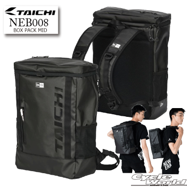 ☆【RS TAICHI×NEW ERA】NEB008 | BOX PACK MIDリュック バックパック ニューエラ RSタイチ アールエスタイチ ツーリング 鞄 バッグ 【バイク用品】