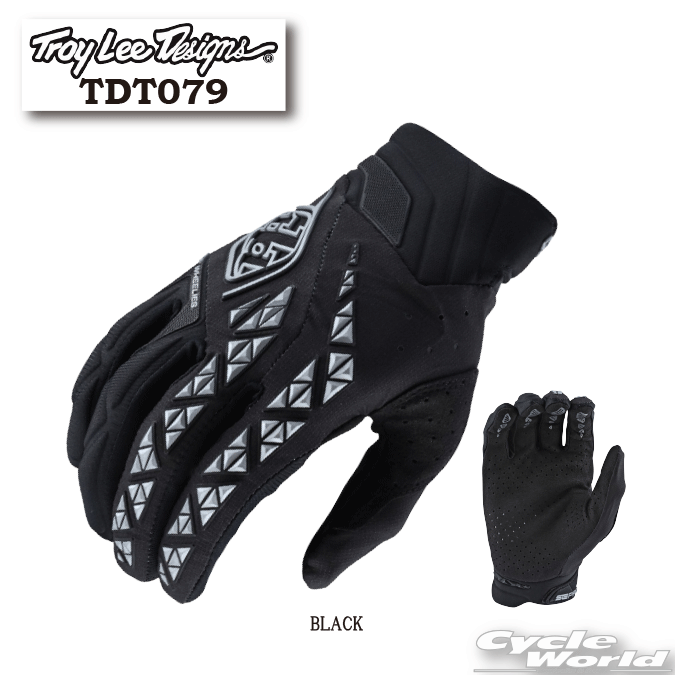 ☆【ネコポス発送】【TROY LEEI】TDT079　SE PRO グローブ《BLACK》トロイリー　オフロード　ブラック　モトクロス　アールエスタイチ RS　タイチ　　RS TAICH ★N【バイク用品】