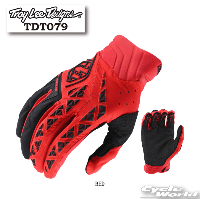 ☆【ネコポス発送】【TROY LEEI】TDT079　SE PRO グローブ《RED》トロイリー　オフロード　レッド　モトクロス　アールエスタイチ　RSタイチ　RS TAICH ★N【バイク用品】
