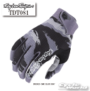 ☆【TROY LEEI】TDT081 エアー グローブ 《BRUSHED CAMO BLACK/GRAY》トロイリー オフロード カモグレー モトクロス アール...