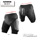 ☆【KOMINE】 SK-611 プロテクトメッシュアンダーパンツショート Protect Mesh Under Pants Short プロテクター 膝 太もも お尻 パッド 尾てい骨 インナー コミネ【バイク用品】