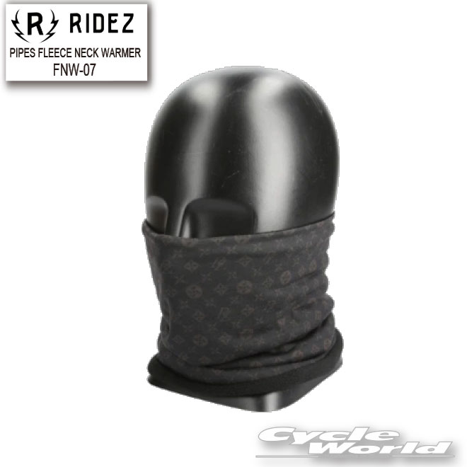 ☆【ネコポス対応】【RIDEZ】《FNW-07》 PIPES FLEECE NECK WARMER 　ライズ　フリースネックウォーマー　フェイスマスク　マスク　花粉　PM2.5 　ウイルス対策　ライズインターナショナル【バイク用品】 1