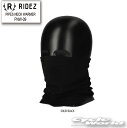 ☆【ネコポス対応】【RIDEZ】《PNW-09》PIPES NECK WARMER SOLID BLACK　ライズ　フリースネックウォーマー　フェイスマスク　マスク　ソリッドブラック　花粉　PM2.5 　ウイルス対策　ライズインターナショナル【バイク用品】