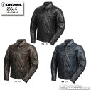 デグナー ライダースジャケット メンズ ☆【DEGNER】23SJ-5 　レザージャケット/ LEATHER JACKET 　秋冬　やぎ革　ライダース　ジャケット　アウター　デグナー　メンズ 　　プロテクター付（肩/肘/胸/背中）【バイク用品】