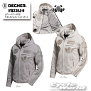 ☆【DEGNER】FR23SJ-9 レディースフード付きテキスタイルメッシュジャケット LADIES' MESH JACKET ワッペン デグナー プロテクター【バイク用品】