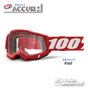 ☆正規品 【100%】ACCURI2 《ネオンレッド》ゴーグル 100パーセント バイク用ゴーグル アキュリ2 ウエストウッド 【バイク用品】