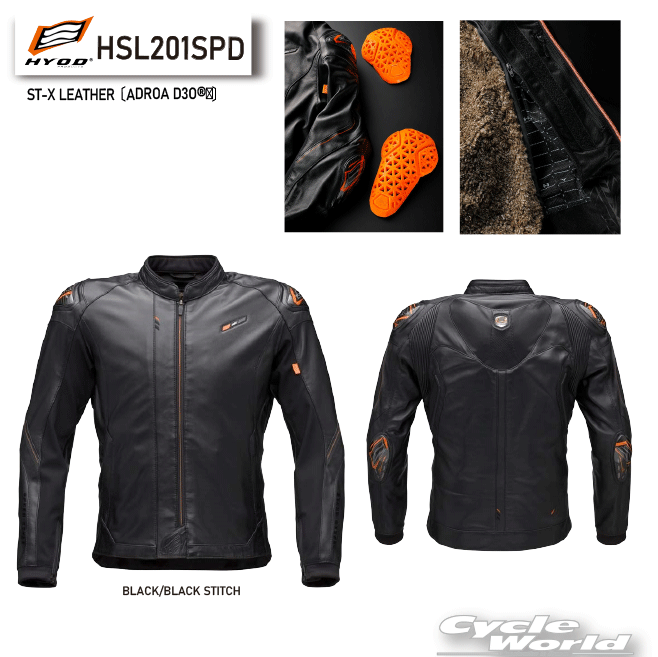 HYODHSL201SPDBLACK/BLACK STITCHաST-X LEATHERADROA D3O??͡ס顡...