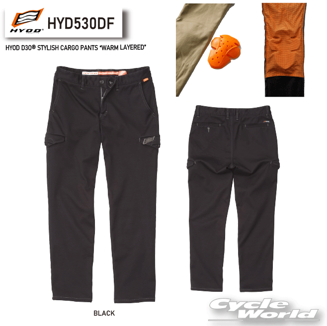 HYODHYD530DFHYOD D3O? STYLISH CARGO PANTS WARM LAYEREDɡBLACKաɨ...
