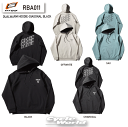 ☆【HYOD】RBA011 DUALWARM HOODIE・DIAGONAL BLACKT フード 日本製 MADE IN JAPAN ロングスリーブ 長袖 裏起毛 ヒョウドウプロダクツ【バイク用品】