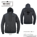 ☆【ROUGH&ROAD】RR1003《BLACK /ブラック》ラフライドZIPパーカー 春夏ジャケット ラフ&ロード メンズ レディース 【バイク用品】