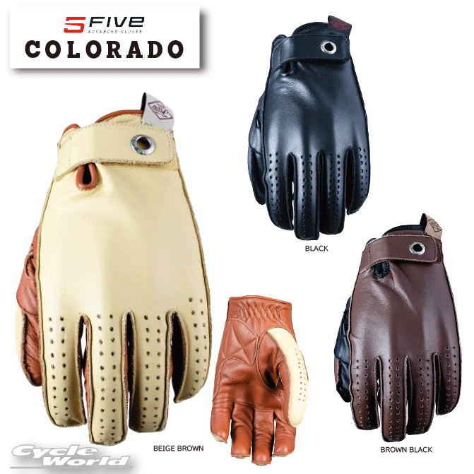☆正規品【Five】COLORADO　カスタムコレクションパンチング　メッシュグローブ　シティグローブ　ツーリンググローブ　コロラド　ファイブ【バイク用品】のサムネイル