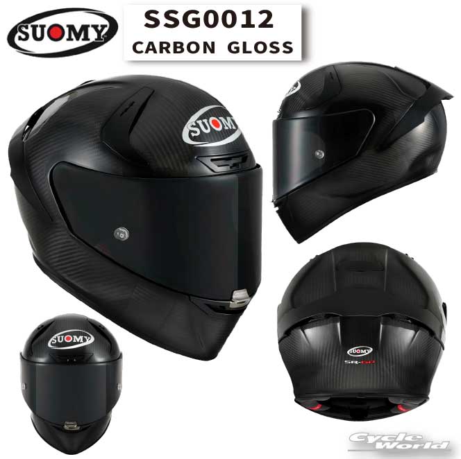 ☆【SUOMY】SSG0012 SUOMY SR-GP CARBON GLOSS カーボングロスフルフェイス　ヘルメット 　SGマーク 公道走行　MFJ公認レースOK スオーミー 　エトスデザイン　【バイク用品】