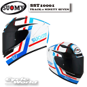 ☆【SUOMY】SST10001 TRACK-1 NINETY SEVEN WH/RD ナインティセブン フルフェイス ヘルメット SGマーク 公道走行 MFJ...