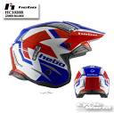☆【HEBO】《HC1028R ZONE4 BALANCE バランス レッド/ブルー》 エボ トライアル ヘルメット 競技用公道走行不可 【バイク用品】