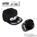 ☆【elf】EC-026 コットンキャップ 《ウィナーブラック》 モータースポーツ 帽子 エルフ フラッグシップ 【バイク用品】
