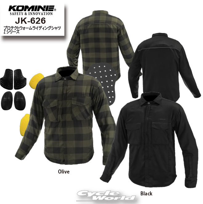 樂天商城 - ☆*【KOMINE】2023-24 秋冬 JK-626 プロテクトウォームライディングシャツ Zシリーズ 　秋冬　ウィンター　WINTER JACKET　プロテクター　ツーリング　メンズ　レディース　大きいサイズ　コミネ【バイク用品】