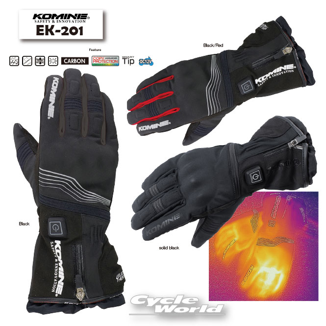 KOMINEEK-201プロテクトエレクトリックグローブ12V電熱秋冬ウィンターグローブ冬用防寒メン