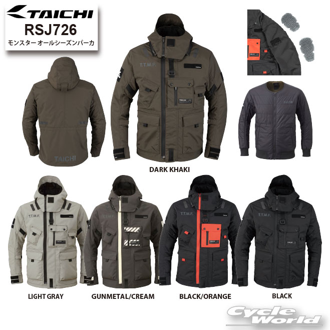 ☆●正規品【RS TAICHI】25-26秋冬　RSJ726 モンスター オールシーズンパーカ　　25-26AW ウインタージャケット RSタイチ アールエスタイチ 【バイク用品】