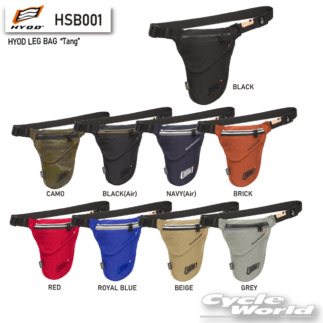 ☆【HYOD】HSB001 HYOD LEG BAG“Tang” ボディバッグ レッグバッグ ウエストバッグ ヒョウドウプロダクツ【バイク用品】