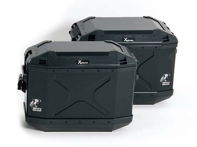 ☆《HEPCO&BECKER》XPLORER（HBS-XPR-SS-B）サイドケース30 左右セット ...