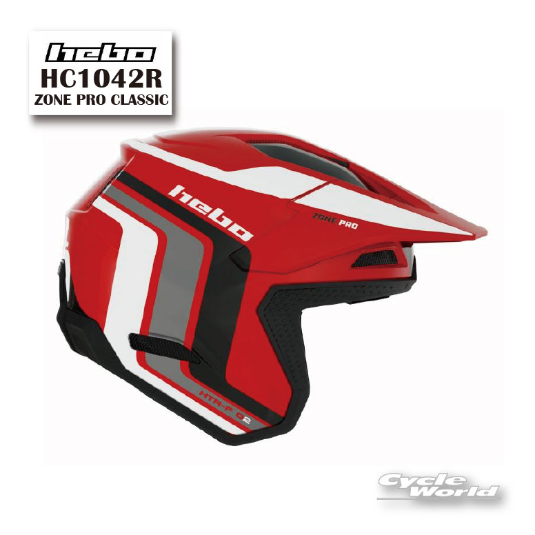 ☆【HEBO】 《HC1042R ZONE PRO CLASSIC》 エボ トライアルヘルメット MFJ公認 PSC取得 エトスデザイン 【バイク用品】