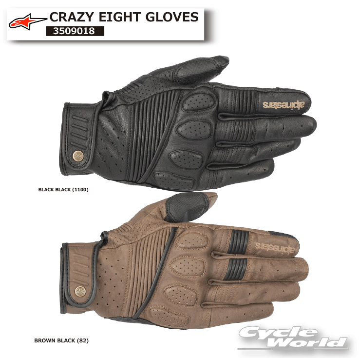 樂天商城 - ☆正規品【ALPINESTARS】CRAZY EIGHT GLOVES《3509018》クレイジーエイトグローブ レザー スマホタッチ グローブ アルパインスターズ イタリア 取り寄せ【バイク用品】