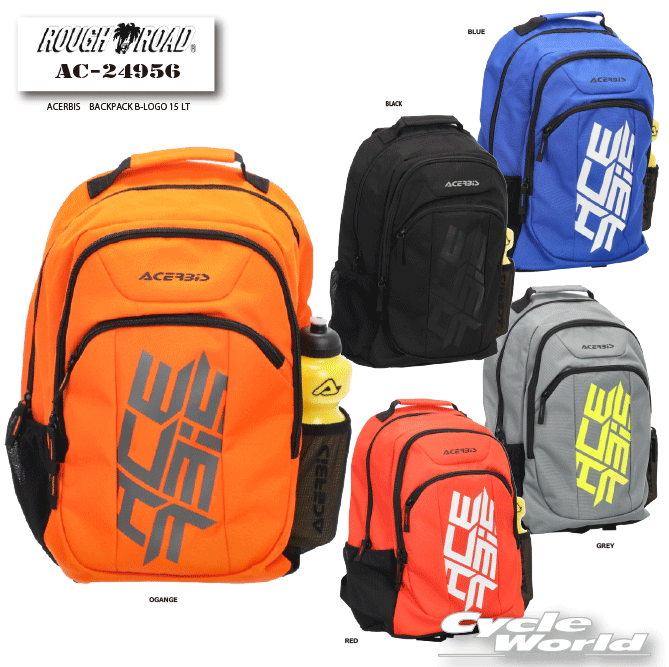 ☆【ACERBIS】ACERBIS　BACKPACK B-LOGO 15 LT　　15L　鞄　リュック　ツールバッグ...