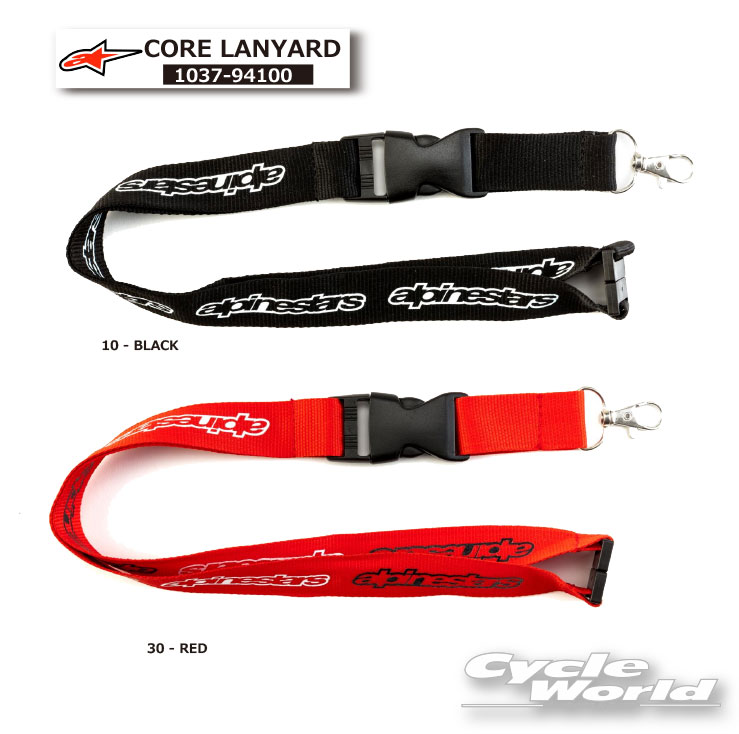 ☆●【ネコポス対応】正規品【ALPINESTARS】CORE LANYARD 《1037-94100》 首掛けストラップ ストラップ バックル アルパインスターズ イタリア 取り寄せ【バイク用品】